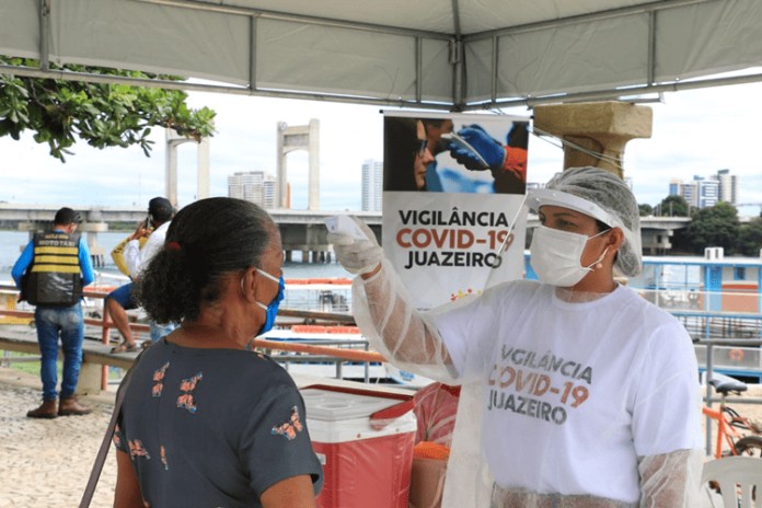 Barreiras sanitárias já realizaram mais de 8 m il testagens de temperatura em Juazeiro 696x464