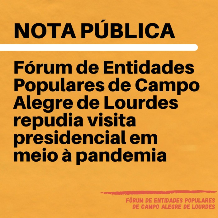 Nota Fórum de Entidades