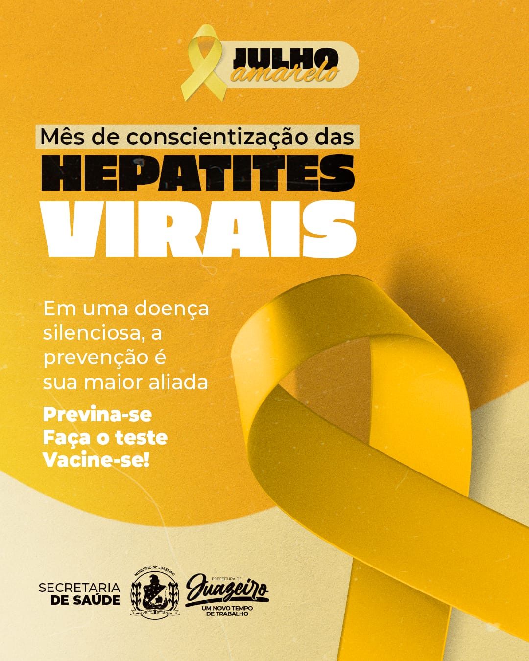 ’Julho Amarelo’ Reforça Prevenção Das Hepatites Virais Em Juazeiro