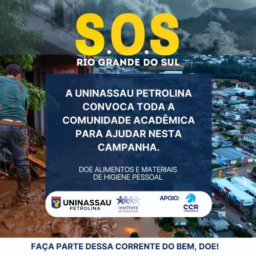 UNINASSAU recebe doações para atingidos pelas chuvas no Rio Grande do Sul