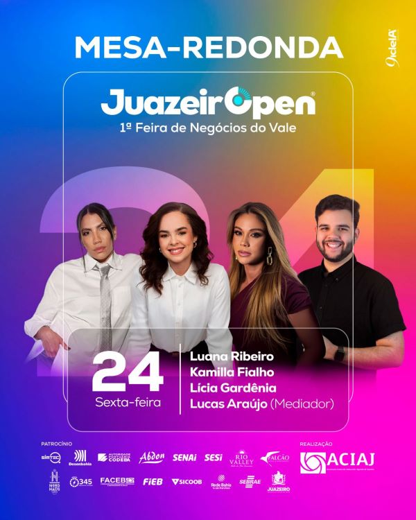 JuazeirOpen promove mesas-redondas com grandes nomes e foco em conexões e mercado