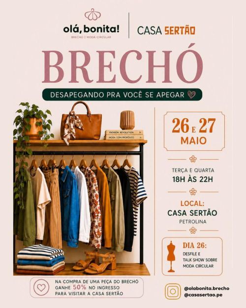 Moda, sustentabilidade e experiências marcam programação especial da Casa Sertão em Petrolina