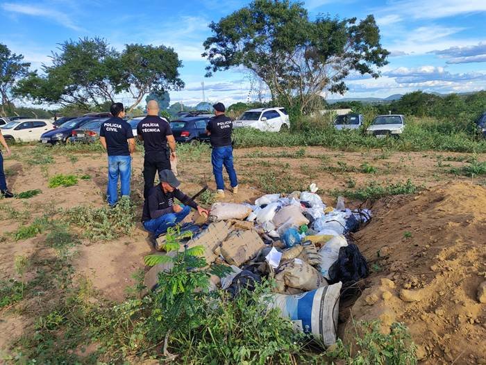 PCBA incinera uma tonelada de drogas apreendidas na região de Sr. do Bonfim