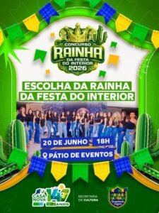 Concurso Rainha do Interior 2026 acontece neste sábado em Casa Nova