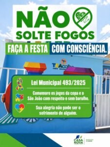 Casa Nova reforça proteção aos autistas com Lei Municipal que proíbe fogos com barulho e amplia políticas de inclusão