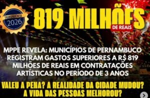 Caruaru e Petrolina lideram gastos com festejos em 3 anos, diz MPPE