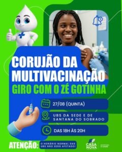Casa Nova promove Corujão da Multivacinação nesta quinta (27)