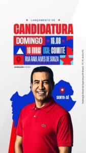 Juvenilson Passos (PT); Lançamento da  candidatura a deputado estadual acontece neste domingo (16)