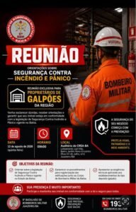 Juazeiro: Bombeiros realizam reunião com proprietários de galpões sobre prevenção contra incêndios