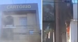 Fogo atinge Cartório Civil de Juazeiro e funcionários controlam chamas