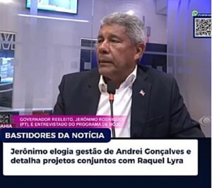 Governador Jerônimo Rodrigues elogia gestão Andrei Gonçalves em Juazeiro e detalha projetos conjuntos com Raquel Lira