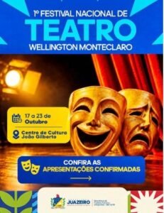 Festival Nacional de Teatro Wellington Monteclaro: Prefeitura de Juazeiro divulga programação oficial
