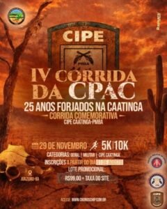 CIPE Caatinga anuncia a realização da 4ª Corrida da CPAC