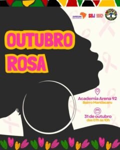 Afroumoja promove Outubro Rosa com saúde gratuita no Mandacaru neste sábado (31)