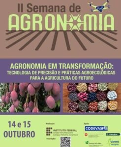 2ª Semana de Agronomia do IFSertãoPE/Zona Rural debaterá tecnologias agricultura do futuro